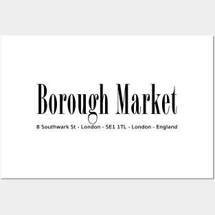 Borough Market London Posters and Art